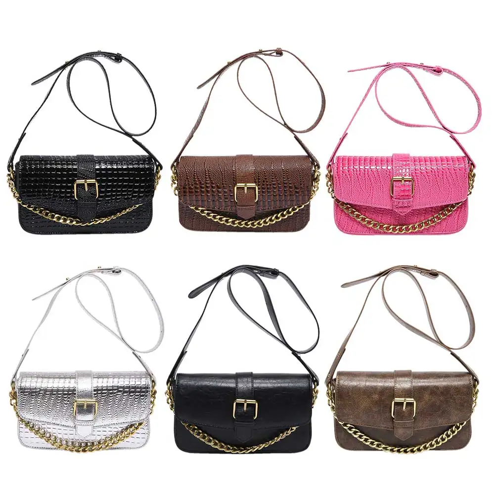 Женская сумка через плечо из ПУ кожи с регулируемым ремешком