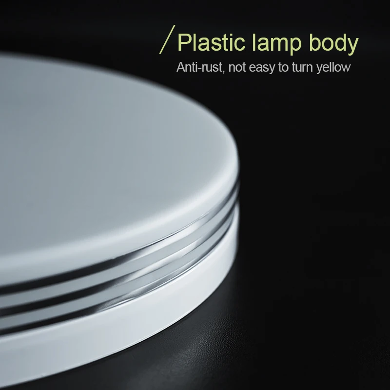 Round Led Ceiling Lamps Silver Frame Natural White Lustre Lighting 48W 36W 24W Ceiling Lights for Bedroom Living Room Decoration