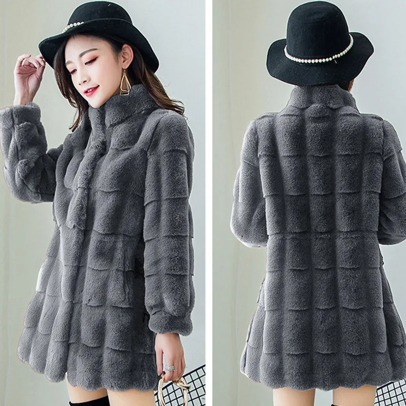 Surprise Price Women's Winter Coat 2022 Women's Winter Coats Fur Mink Fur Thick Winter High Street Other Slim Real Fur Women