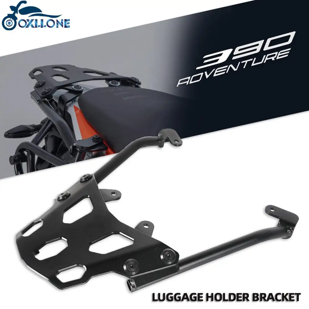 Motorcycle Accessories aluminium Luggage Holder Bracket Rear Support FOR 390 Adventure 390Adventure 390Adv 2019 2020 2021
