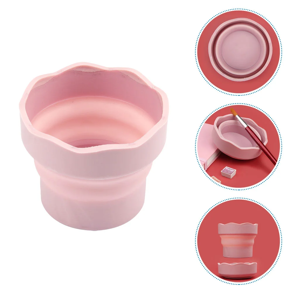 

Foldable Drawing Brush Washer Silicone Brush Washer Holder Paint Brush Basin