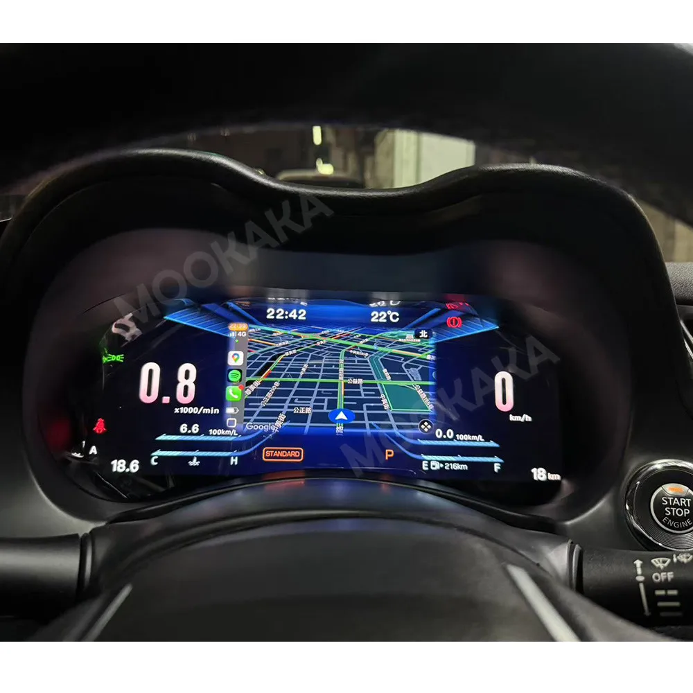 Фото Цифровая приборная панель для Infiniti Q50 Q50L Q50S Q60 2014-2022 с CarPlay, ЖК-дисплеем, спидометром и виртуальным кокпитом №3