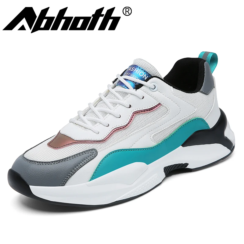 

Abhoth Fashion Simple Men's Casual Shoes Soft Breathable Mesh-lined Sneakers Non-slip Wear-resistant Easy To Bend Sports Shoes