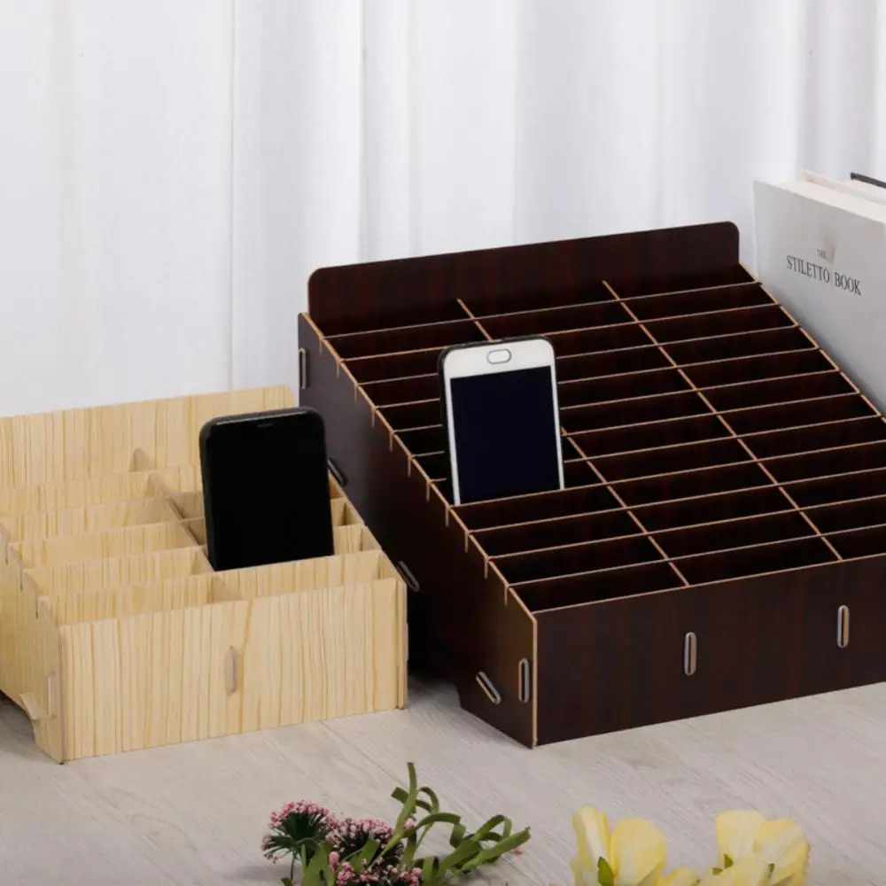 

14Grid Multi Functional Wooden Storage Box Mobile Phone Repair Tools Box For Smartphone Electronic Tools Collector Wooden Basket