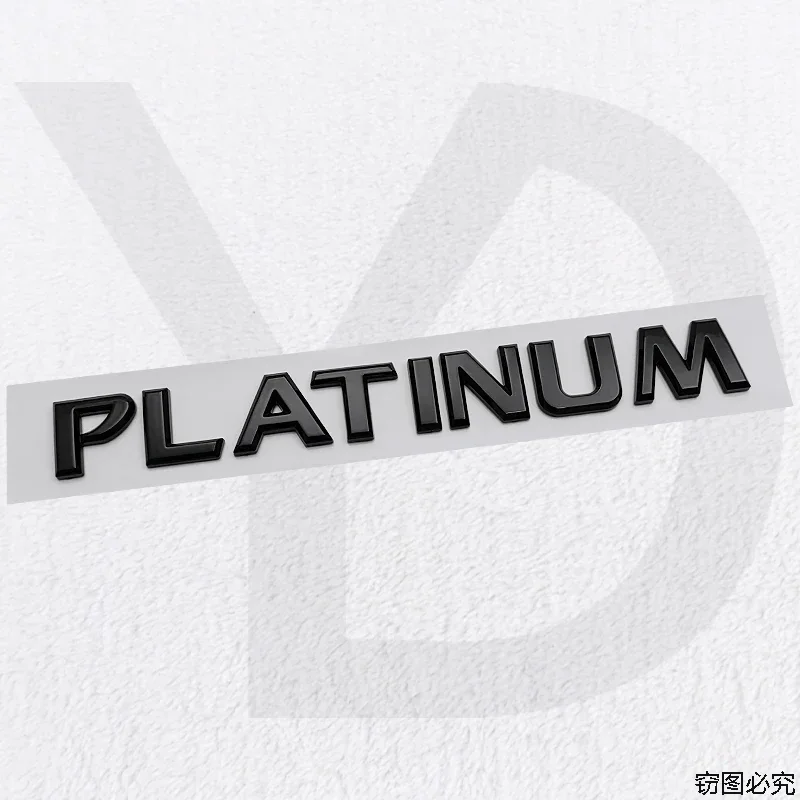 

22x2,5 см ABS эмблема заднего багажника автомобиля для Nissan PLATINUM 3D табличка с именем значок боковой модифицированный Стайлинг аксессуары Deocration