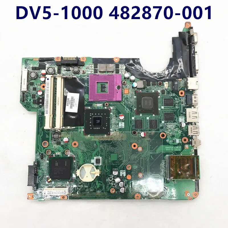 482870-001 482870-501 High Quality Mainboard For DV5-1000 DV5-1100 DV5 Laptop Motherboard G96-630-A1 Graphics Card 100%Tested OK