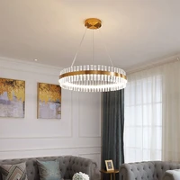 modern luxury crystal interior pendant lamp living room bedroom led ceiling chandelier kitchen island dining room golden light