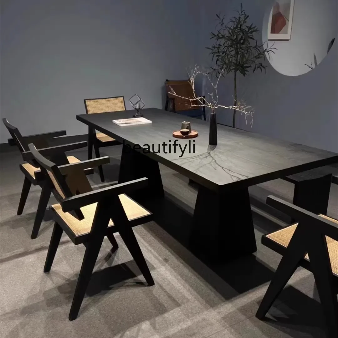 Обеденный стол и стул из массива дерева в китайском стиле