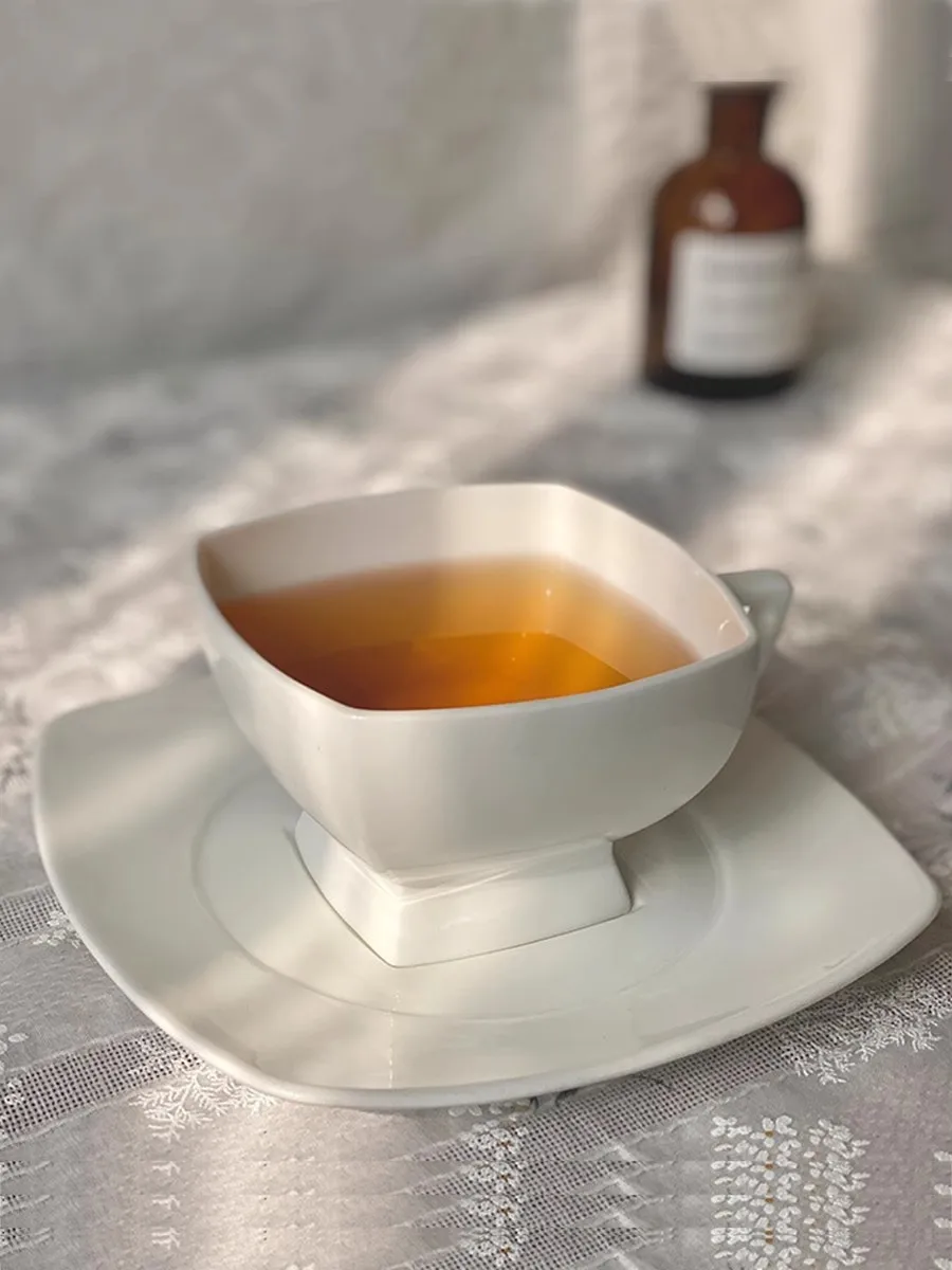 Однотонная чашка для молока в стиле ретро керамическая кружка простом кофейни