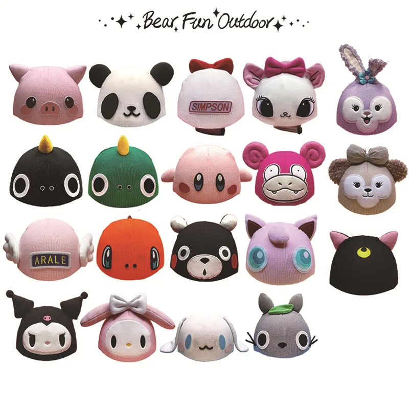 

Вязаная эластичная мультяшная Милая Кепка для лыжного шлема декоративный шлем для катания на лыжах универсальное милое снаряжение для девушек женское без шлема