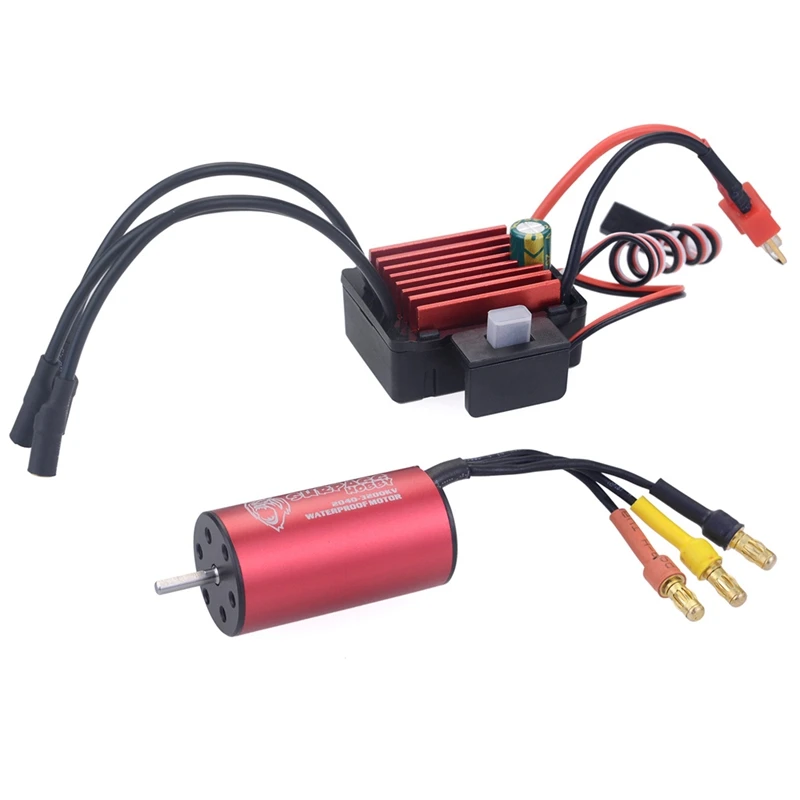 

Хит продаж! Водонепроницаемый бесщеточный двигатель SURPASS HOBBY KK 2040 3200KV с 35A ESC для радиоуправляемого автомобиля Traxxas HSP Tamiya Axial 1/16 1/18
