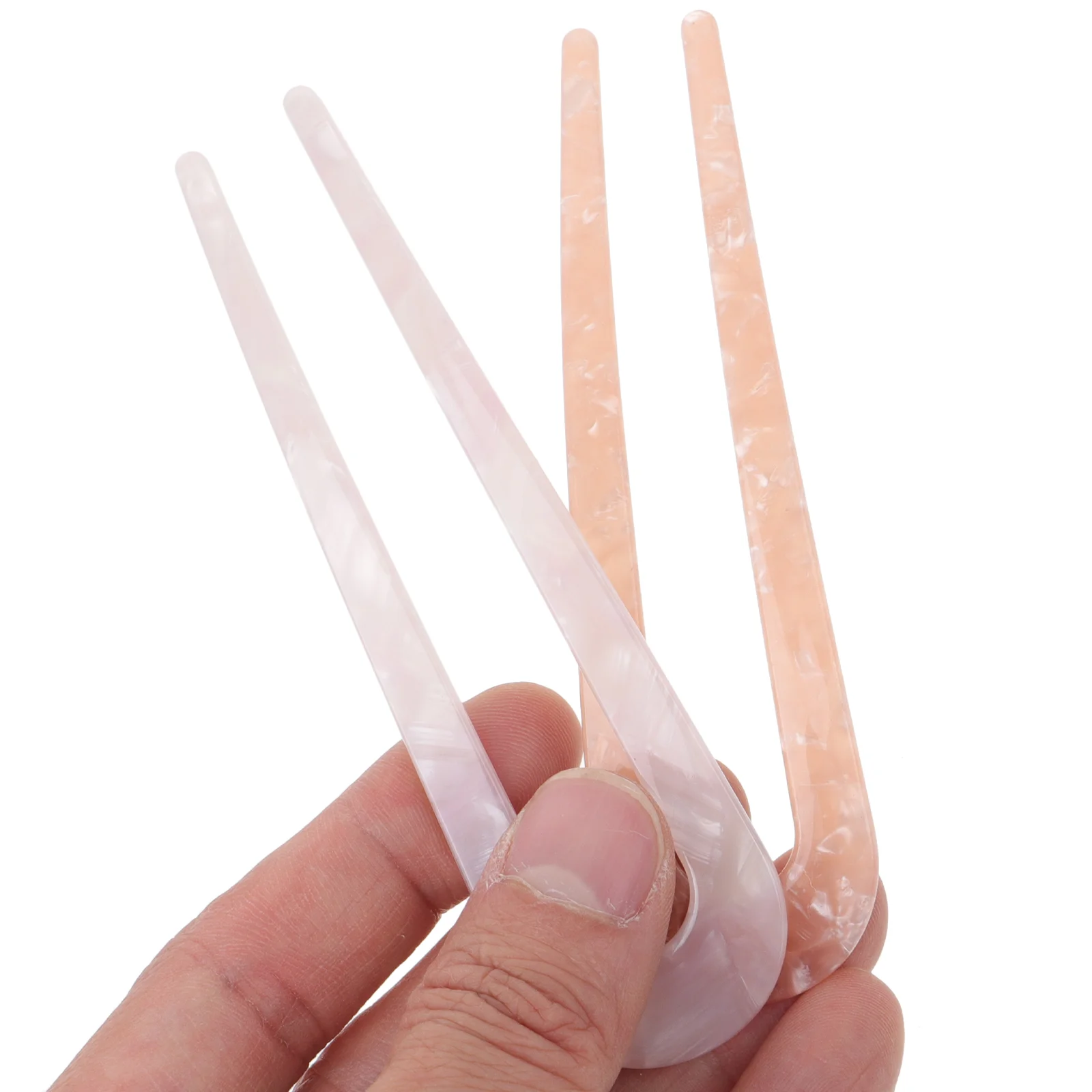 2 шт. две вилки цвета хаки аксессуары для порошка практичные палочки волос