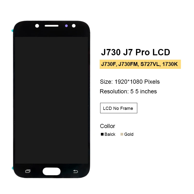 AAA + ЖК-дисплей для Samsung Galaxy J7 Pro J730 дисплей сенсорный экран дигитайзер в сборе 2017