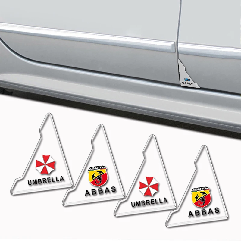 

Transparent Door Corner Cover Bumper Anti-scratch Stickers for Land Rover Evoque Santana Defender Freelander 2 Car Accessories