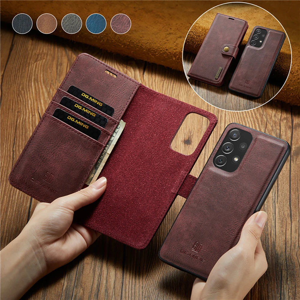 

Flip Wallet Case for Samsung Galaxy M32 5G 2IN1 Detachable Magnetic Leather Cover for Galaxy M32 4G Case M 32 SM-M326 M325 Funda