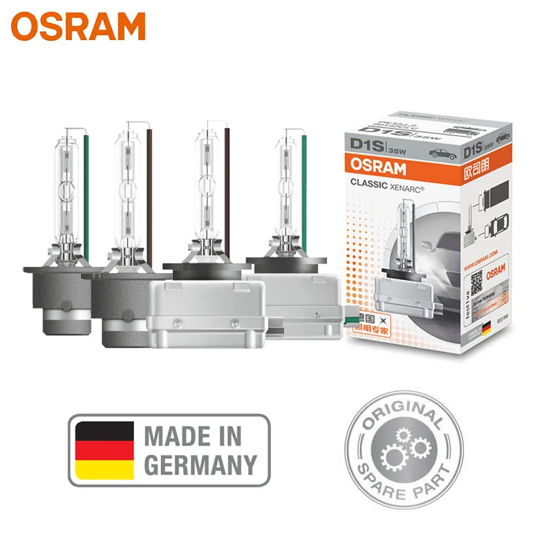

OSRAM D1S D2S D3S D4S D8S D2R 66140 66240 66340 66440 CLC CLASSIC Original Spare Part 4200K HID Bulb Xenon White Car Headlight