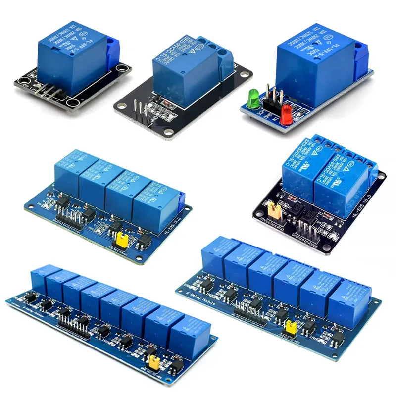 5 В 1 2 4 6 8-канальный релейный модуль с оптопарой KY-019 1/2/4/6/8-контактный для Arduino