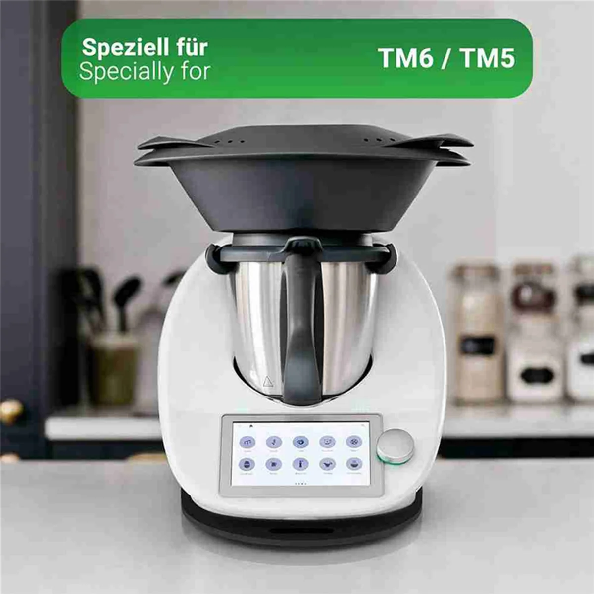 Скользящая доска для Thermomix TM6 TM5 скользящая легкое перемещение акриловая Черная