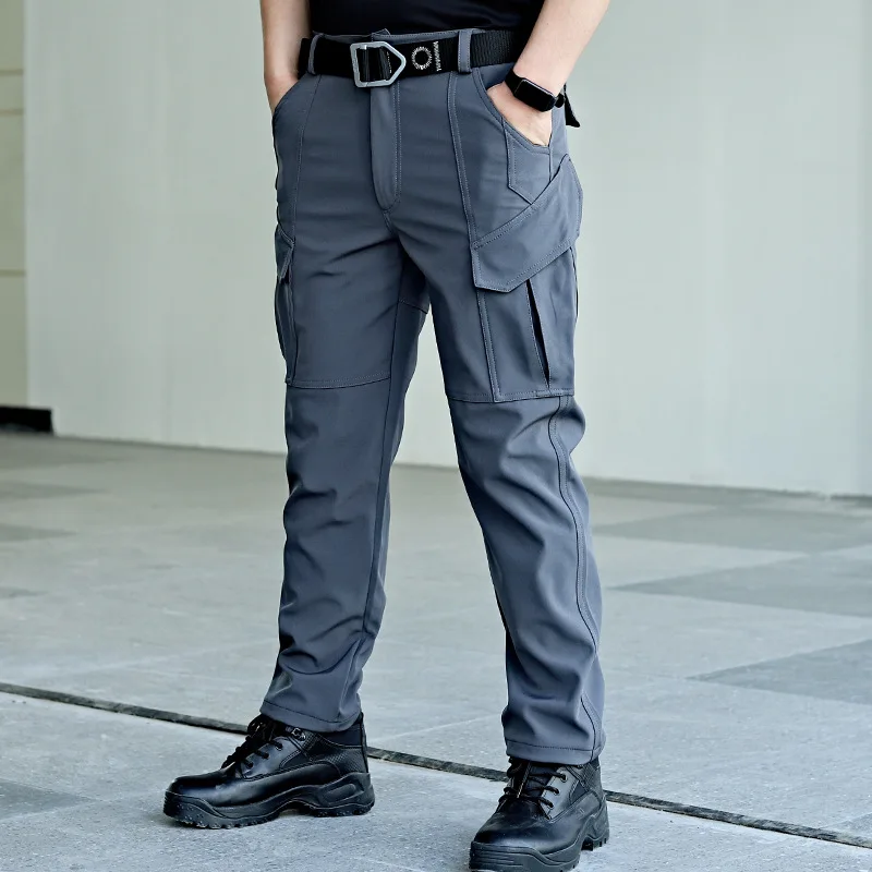 

Large size work overalls casual multi bag men straight pants wear resistant joggers ankle length stretch breathable spring