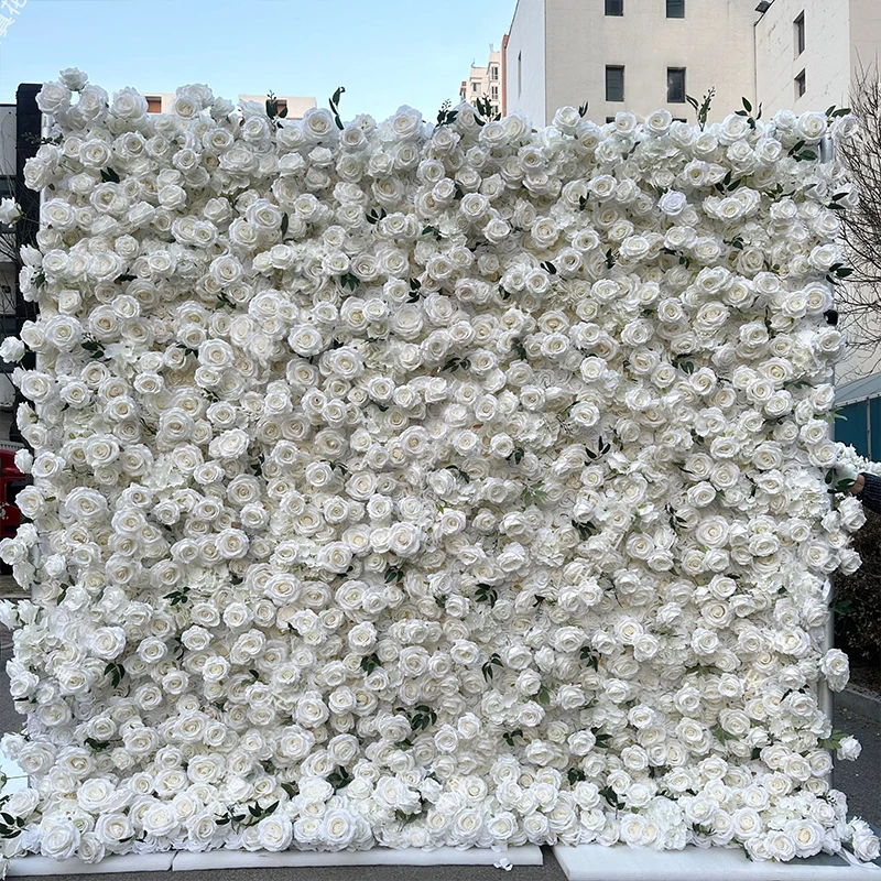 Свернутая ткань для штор на свадьбу цветочная стена фоновые украшения приема