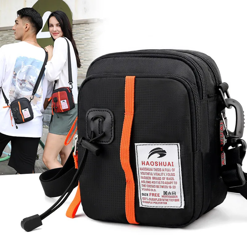 

Trendy men's and women's shoulder bag casual fashion messenger bag multi-functional outdoor small bag sports travel