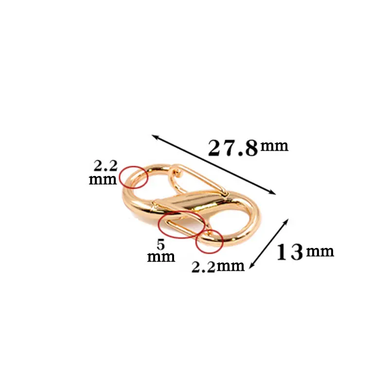 1 Pcs Chain Bag Adjustable Metal Clasp Chain Removable Buckle Bag Accessory Chain Extension Shortening Adjustment Clasp