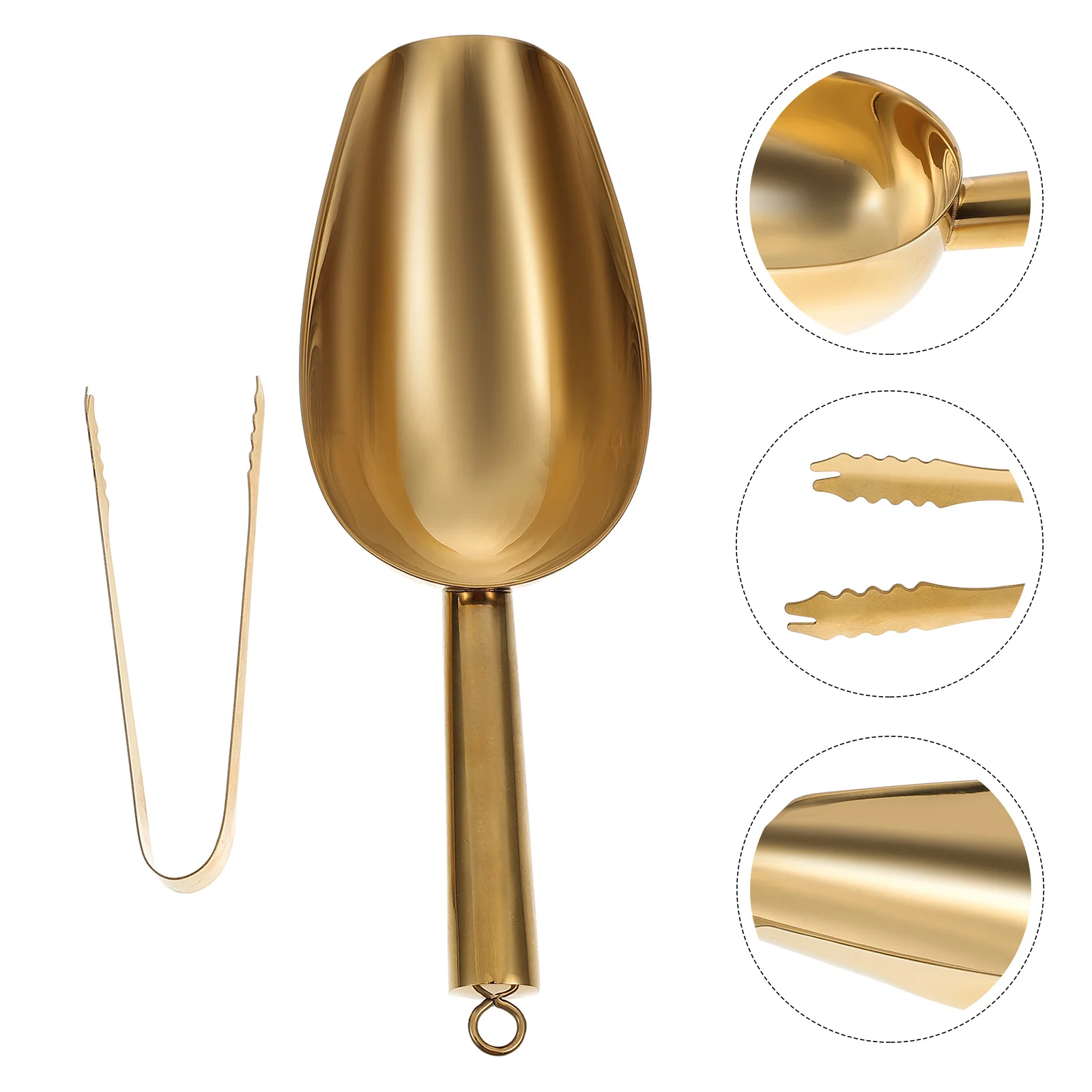 

1 Set Tong Cube Tongs Stainless Steel Metal Scoop Metal Salad Tongs Spaghetti Tong