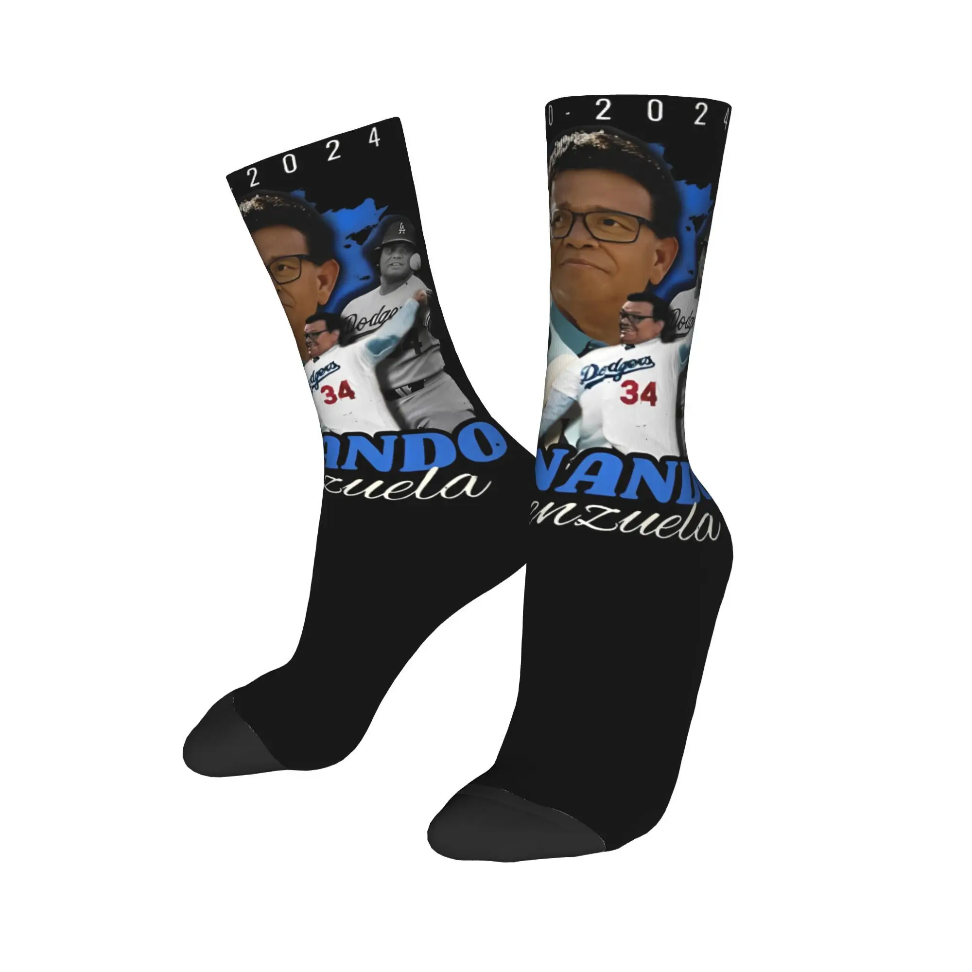 Носки унисекс Fernando Valenzuela 34 бейсбольные носки Legend Merch спортивные гибкие модные для
