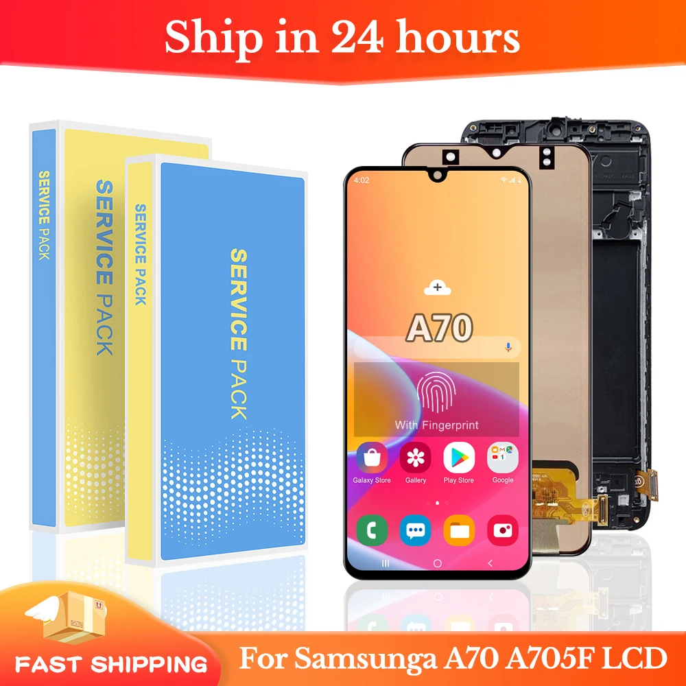 ЖК-дисплей Super AMOLED A70 диагональю 6,7 дюйма для Samsung Galaxy A70 A705 A705F