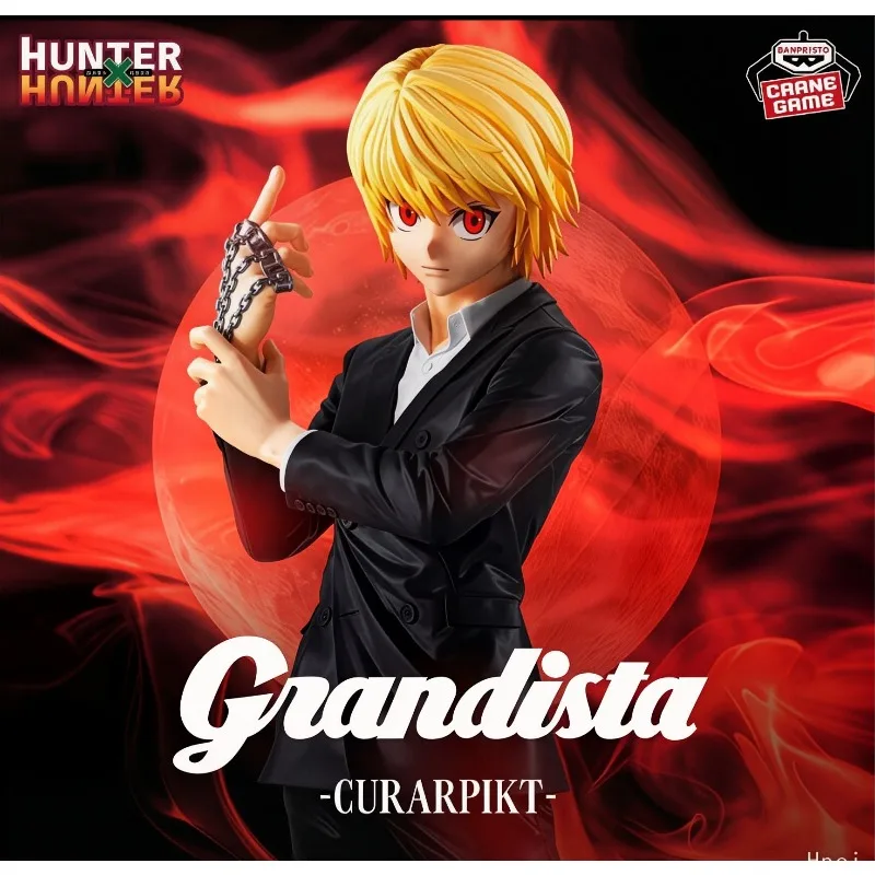 Фото В наличии: Коллекционная фигурка Bandai Banpresto HunterXHunter Grandista Killua Kurapika, модель-игрушка, аниме-персонаж, украшение №4
