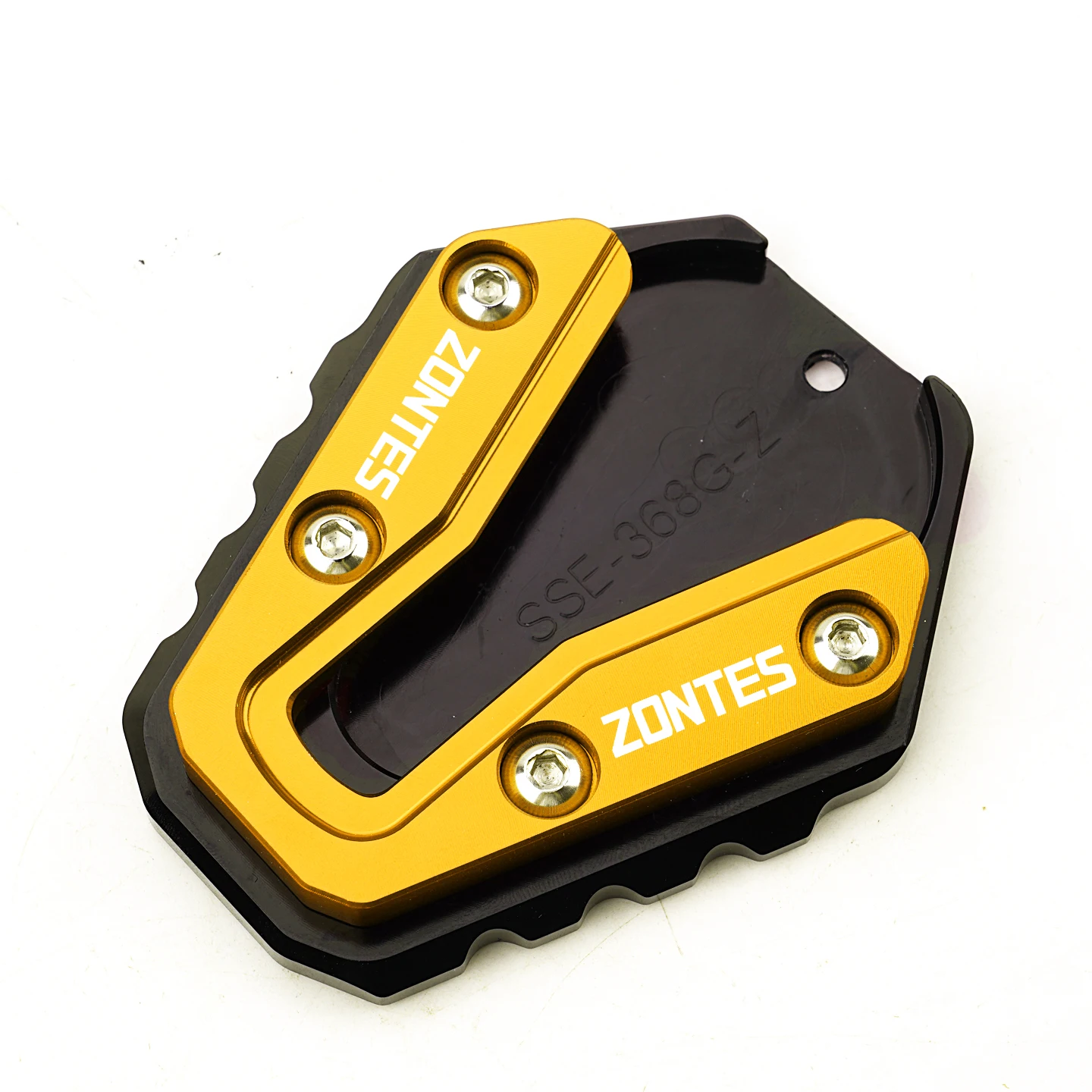 

Для ZONTES 368K 368E 368G 501G 368 G 2024 2025 2026 алюминиевая подставка для мотоцикла с ЧПУ, боковая подставка, удлинитель, увеличительная пластина