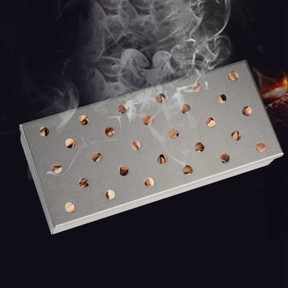 Коптильня для барбекю деревянная коробка чипсов использования в помещении и на