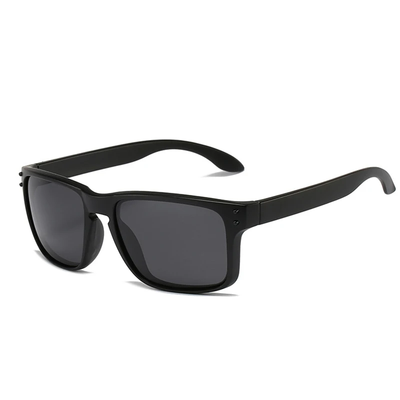

Солнцезащитные очки Мужские поляризационные, квадратные спортивные, в стиле ретро, для улицы, с защитой Uv400, с черными затемненными линзами, винтажные, для вождения, рыбалки