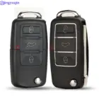 Складной чехол для дистанционного ключа от машины jingyuqin с 3 кнопками для Volkswagen VW Golf Passat Polo Jetta Touran Bora Sharan