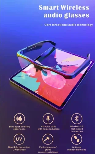 Очки AR/интеллектуальное беспроводное аудио-стекло AI Glass стекло