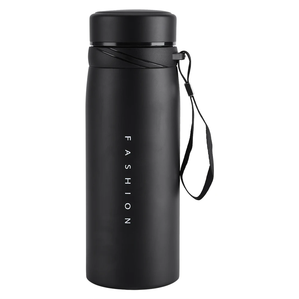 

1Pc 900ml Stainless Steel Water Thermal Cup Tea Coffee Travel Drink Bottle (Black)