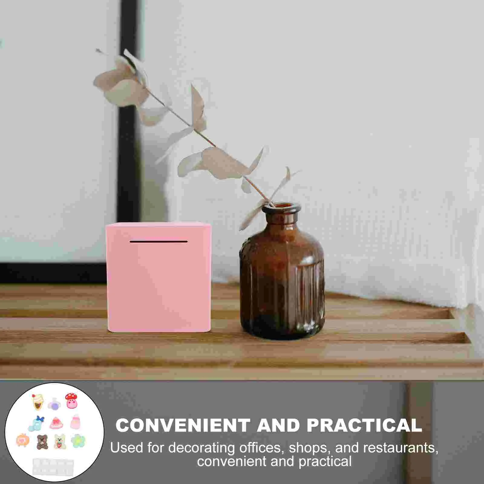 Копилка контейнер для монет коробка хранения неоткрываемая банка денег железные