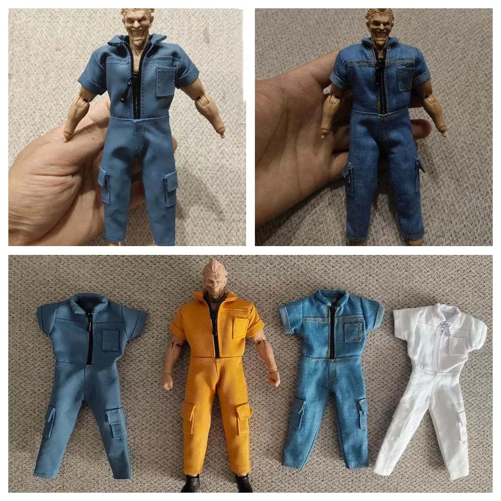 

1/12 Scale Men's Figure Accessory Bodysuit Overalls Jumpsuitfor 6 inches vtoys/gwtoys Muscle Strong Body