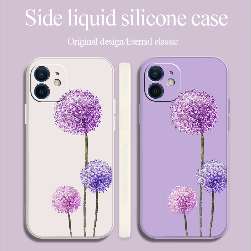 

Dandelion Flower Cute Phone Case For iPhone 11 13 Pro Max Mini 11 Pro Max X XR XS MAX SE2020 8 7 Plus 6 6S Plus NEW Back Cover