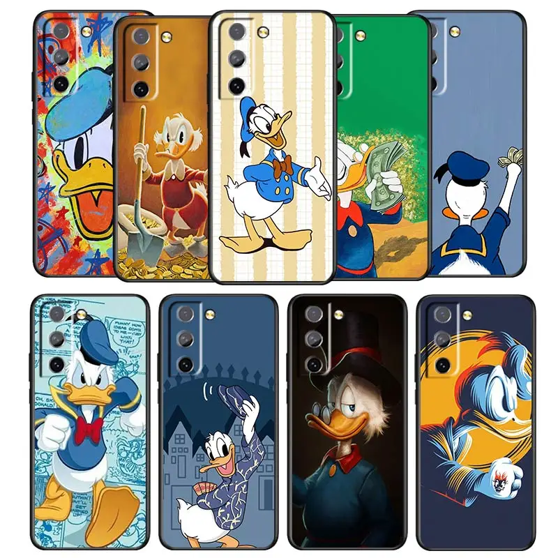 Good looking Donald Duck For Samsung Galaxy S22 S21 S20 S10 S10e S9 S8 S7 PRO Ultra Plus Lite Black luxury Silicone Phone Case