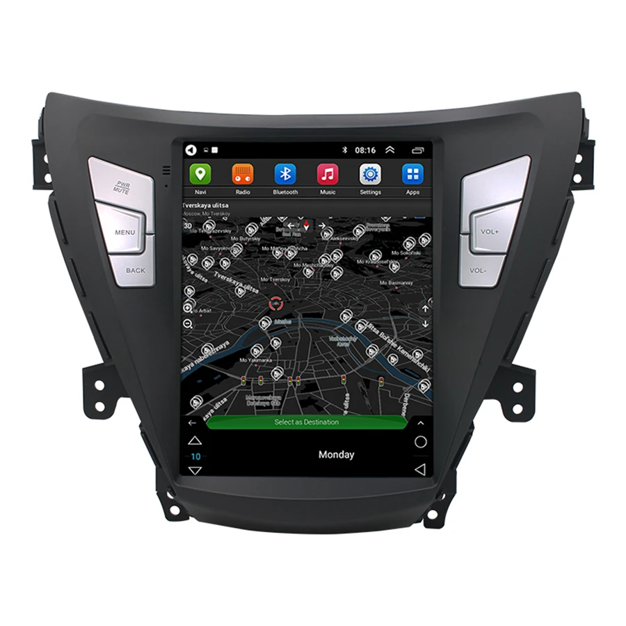 Fm Gps Navigation 32gb W/carplay  For Hyundai Elantra 11-13