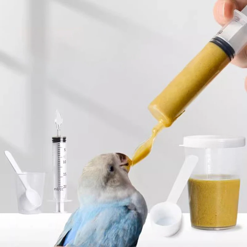 With Scale Plastic Removable Spoon Gavage Tube Parrot Liquid