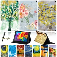 universal pu leather tablet stand case for samsung galaxy tab 2tab 3tab 4tab 10 1tab 10 1 lte paint pattern protective cover