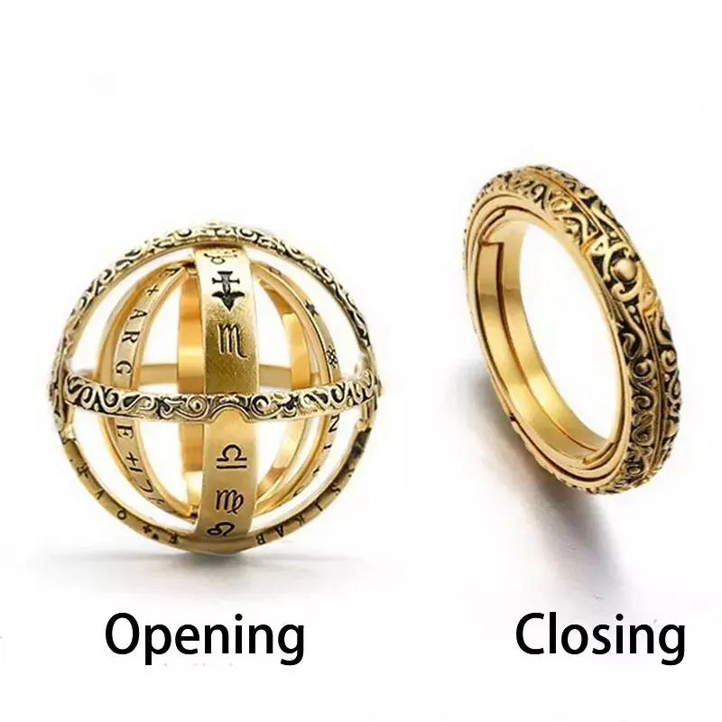 Креативное ожерелье с астрономическим шариком вращающееся Композитное