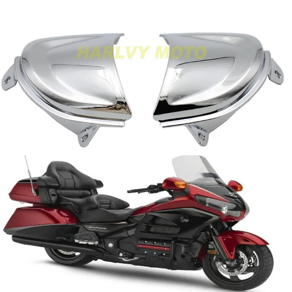 

For Honda Goldwing Gold Wing GL1800 2006-2014 Front Chrome Headlight Cover Trims