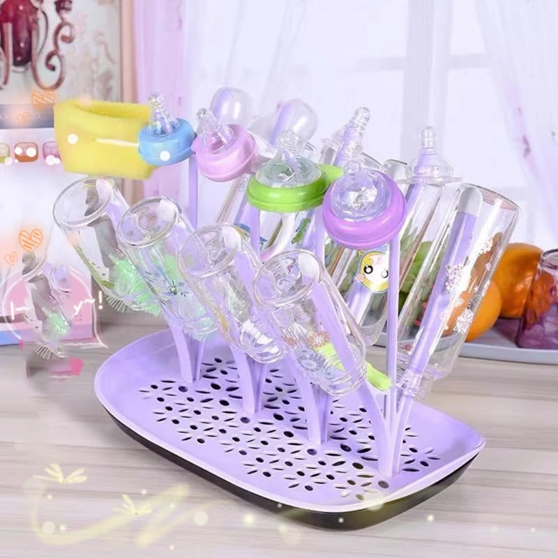 Newborn Feeding Bottle Cleaning Dryer Drainer Storage Nipple