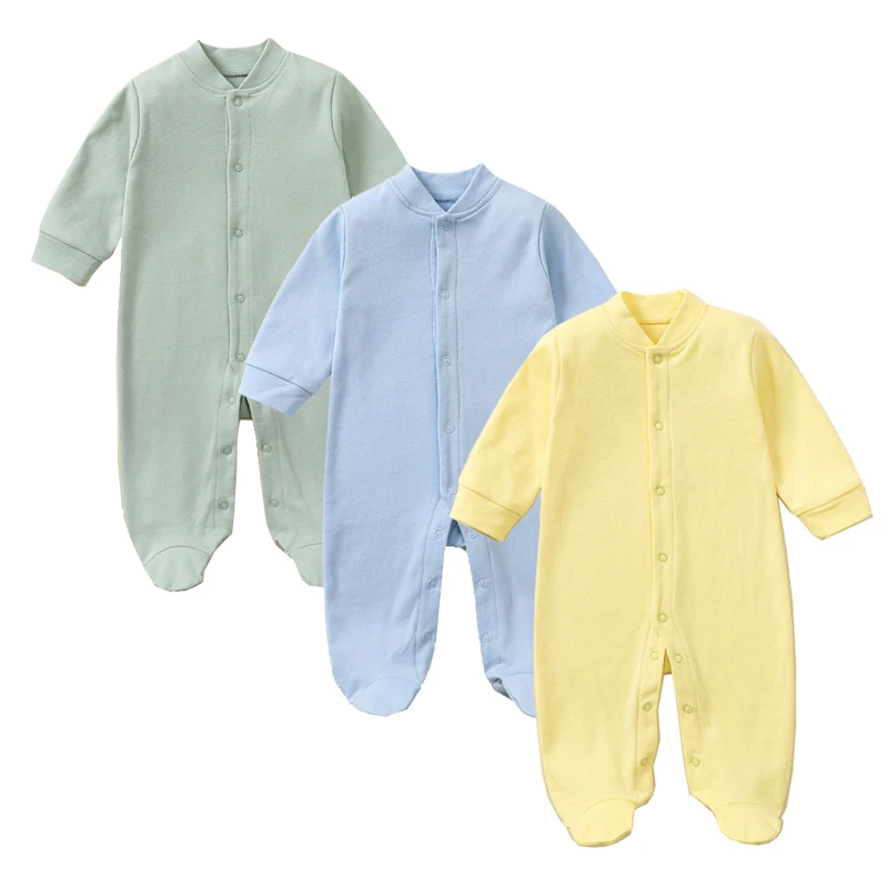 

Newborn Baby Sleepers Soft Rompers Pajamas Spring Autumn Boys Sleepsuits Onesies Girls Grows 100% Cotton Long Macacão Infantil