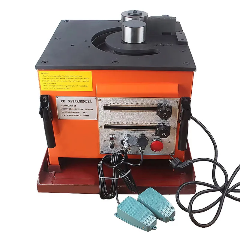 RB-25 6-25 мм 220 В мощный прочный трубогиб арматуры Китай стальной сгибочный станок