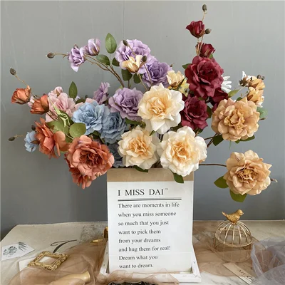 Искусственная Роза для украшения гостиной и дома |