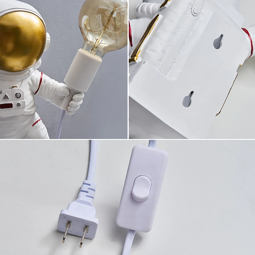 Modern Astronaut Statue Wall Decoration Study Decoration Accessories Fun Resin Figurine Christmas Decorations Children's Gifts 6